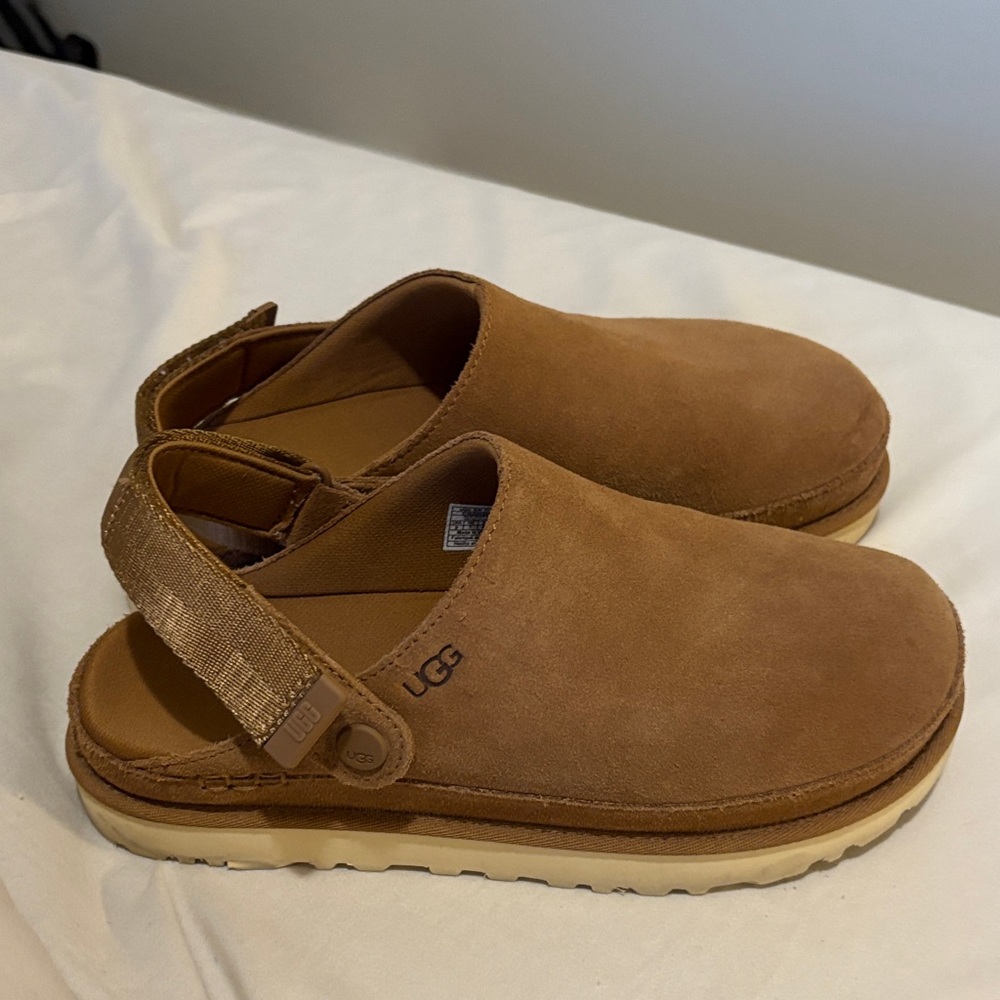 UGG Tan Suede Slip-On Shoes / Slippers